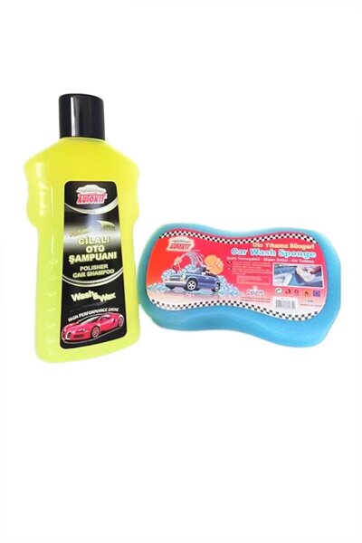 Autokit Cilalı Oto Şampuanı 1 Lt Oto Yıkama Süngeri