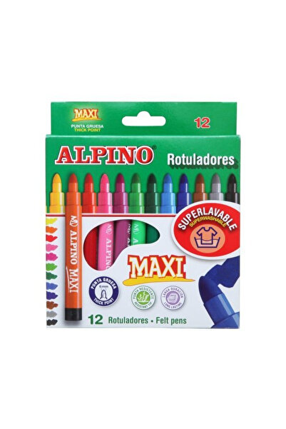 Alpino Yayıncılık Alpino Keçeli Boya Kalemi Maxi 12 Lİ AR000006
