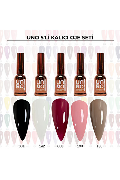 QNAİL PROFESSİONAL UNO KALICI OJE 5'Lİ SET