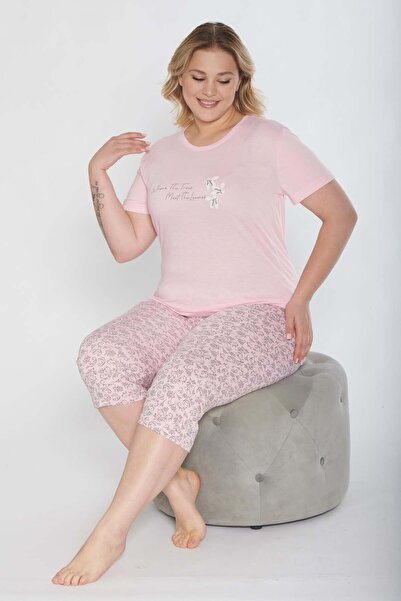 Alperi Plus Size Oversized Capri Set B770-01