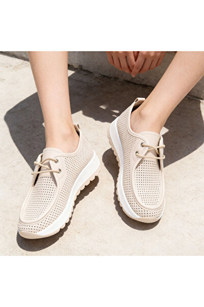Tmall Pantofi casual de dama,Din piele ecologica,P1283,Bej