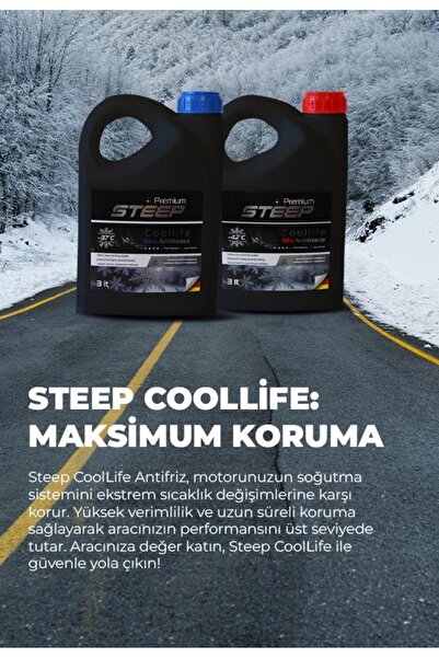 STEEP Coollife Antifriz -37 Derece Mavi 3 Lt