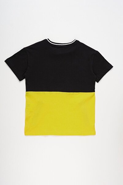 Doctor junior Boy's Black and Yellow T-Shirt