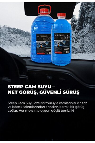 STEEP Oto Cam Suyu -20 Derece Antifriz İçerikli 3 Lt