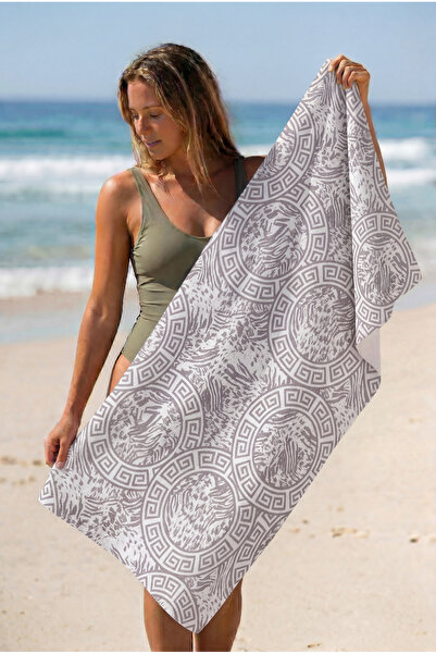 AİRYCOT Πετσέτα παραλίας Tiger Grey Men Ph005