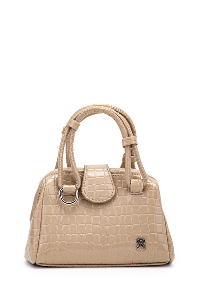 minebag Mini Cluth Tokyo Geantă de mână și crossbody pentru femei Bej