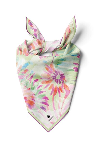 Vissona Batik Desenli İpek Bandana