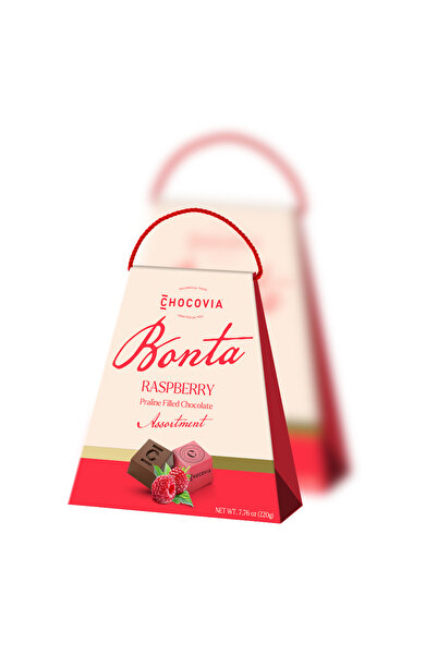 CHOCOVIA Bonta Ahududulu Pralin Dolgulu Karışık Çikolata 220 gr (Özel Hediyel...