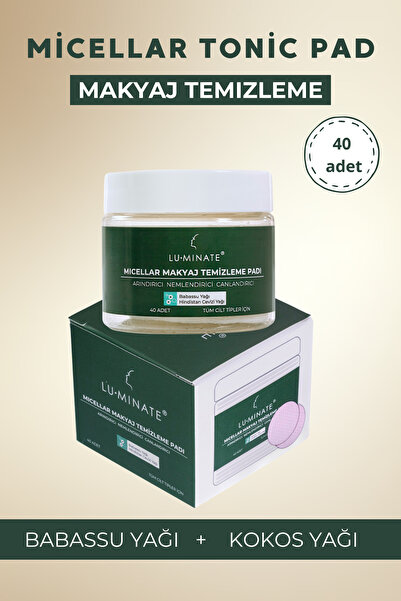 Luminate Micellar Makyaj Temizleme Padı Nemlendirici Babassu Ve Hindistan Cev...