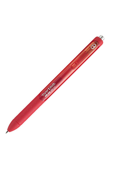 3MODA قلم جل Paper Mate Inkjoy ذو الضغط العلوي باللون الأحمر (12 قطعة)