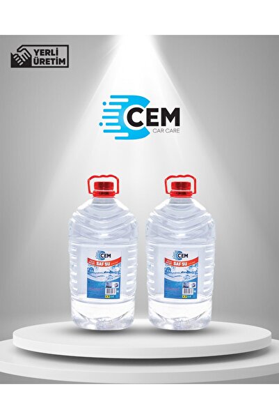 CEM CAR CARE Car Care Saf Su Ütü Ve Akü Suyu 5 Lt 2'li Avantaj Paket