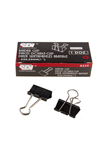 Sdi Μηχάνημα Σφιγκτήρων (Κλιπς) Διπλό 25 MM 0225 (12 τεμάχια)
