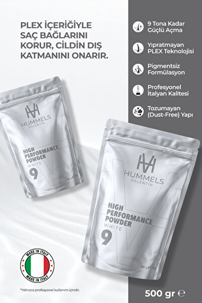 Hummels Valentin Saç Açıcı Toz (White-Beyaz) Yüksek Performanslı 9 Ton Açma -...