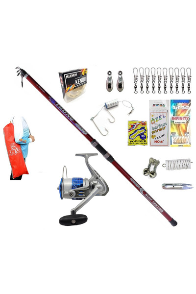 Kendo Sea Power 5000 Remixon Strong 390cm 100-250gr Profesyonel Kıyı Olta Tak...