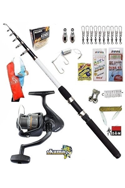 DAM Nova Expedition 210cm 10-30gr Okuma Revenger Rv-25 Kıyı Tele Spin Olta Ta...