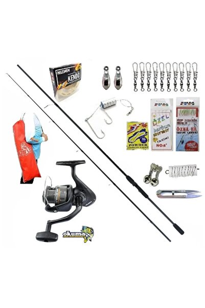 Okuma Revenger Rv-40 Remixon Double Black 270cm 20-40gr Kıyı Spin Olta Takımı...