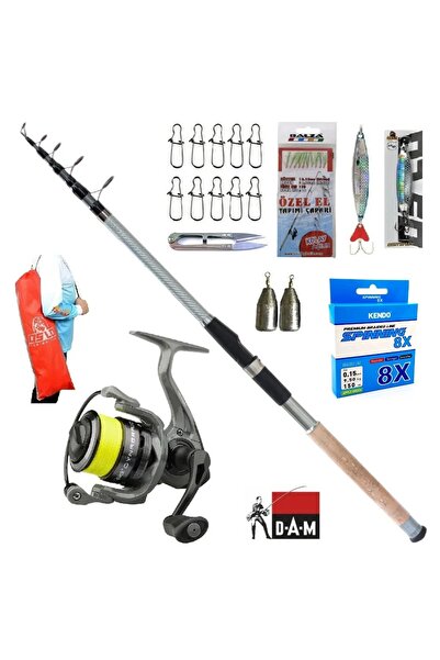 DAM Dynabraid 4 4000S FD Remixon Carbo-X 300cm 60-120gr Tele Spin Olta Takımı...