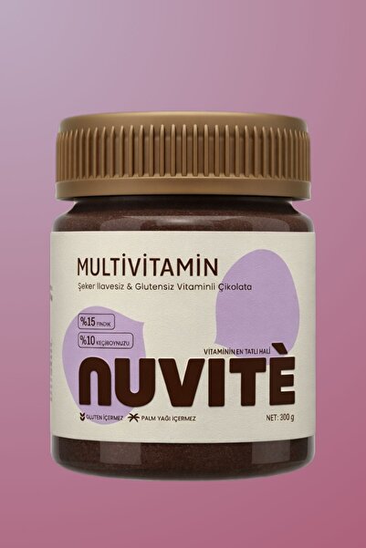 NUVITE MULTIVITAMINLI GLUTENSIZ SEKER İLAVESİZ KECIBOYNUZLU FINDIK KREMASI 300GR