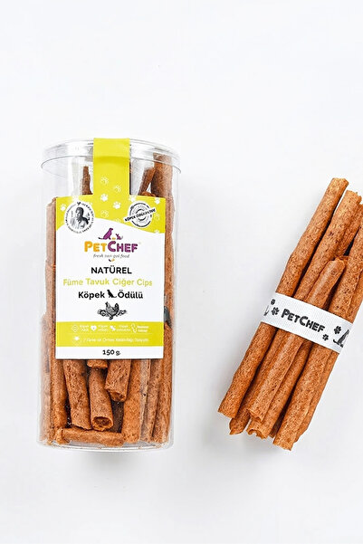 Pet Chef Köpek Için Füme Tavuk Ciğer Ödül Cipsi 150 gr