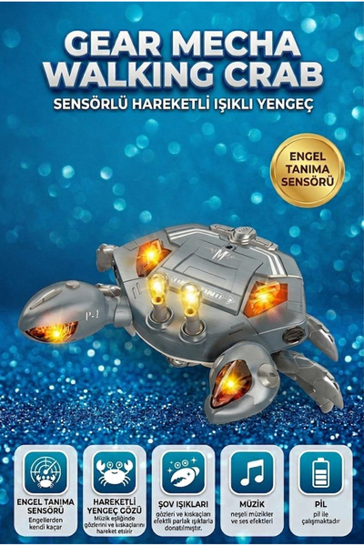 Tıfıl Toys Işıklı, Pilli, Müzikli, Yürüyen, Engel Tanımayan Mekanik Kıskaçlı ...