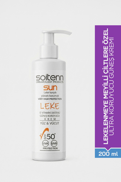 Sun Leke Karşıtı Yüksek Korumalı Güneş Kremi SPF 50+ Yüz & Vücut 200 ml