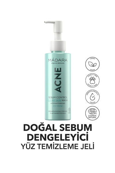 Mádara ACNE Sebum Dengeleyici Yüz Temizleme Jeli 140ml