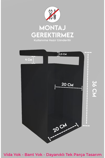 Işıl Concept Desk Organizer, Metal Black Desk Organizer, Office Desk Organizer, under Desk Shelf, Bookshelf