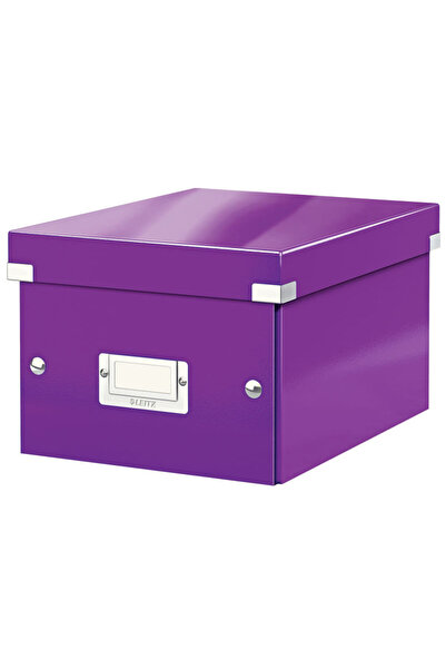 Leitz Cutie de depozitare WOW Click & Store, carton laminat, pliabilă, cu cap...