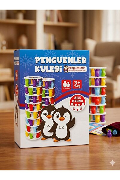Tıfıl Toys Penguenler Kulesi - Eğlenceli ve Heyecanlı Aile Denge Oyunu