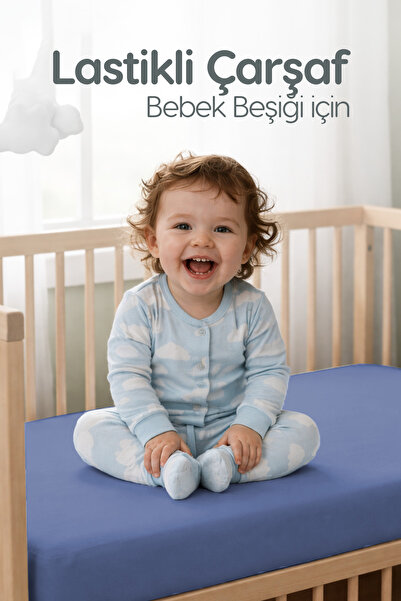 Erko Dört Mevsim %100 Pamuk Penye Lastikli Bebek Çarşafı | Nefes Alan Yapı, P...