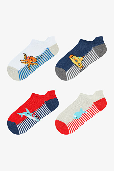 Penti Boy's Under Sea Πολύχρωμες κάλτσες μποτάκια 4 τεμαχίων