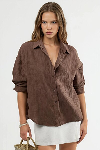 Hiccup BUSEM Textured cotton button-down shirt