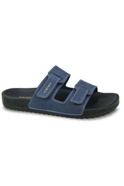 Ceyo Bahama-16I Navy Blue Orthopedic Men's Slippers