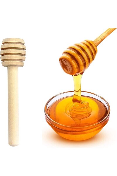 NİVENE Wooden Natural Honey Spoon
