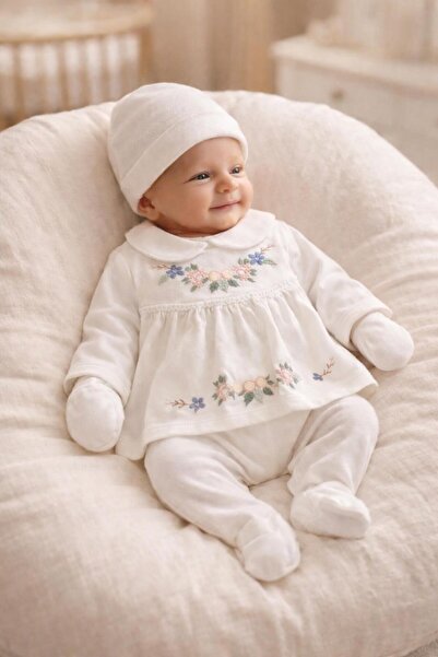 BYS BABY FASHION طقم ملابس قطنية موسمية لحديثي الولادة من البنات للاستخدام في...