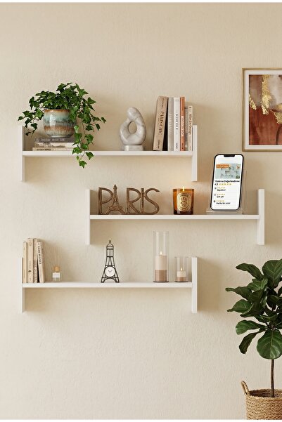 Yurudesign Shelf 23 Duvar Rafı Beyaz WL23-W
