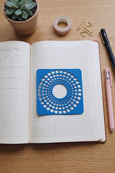 Karmelom Studio Monthly Performance Circle Template Ruler - Planning Template...