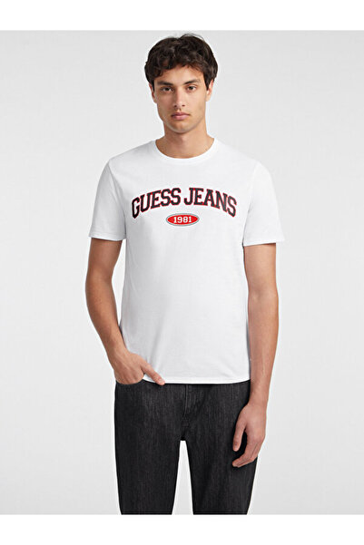 Guess Jeans Ανδρικό μπλουζάκι με κανονική εφαρμογή