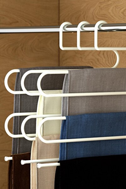 Teknotel Set de 3 suporturi pentru pantaloni, groase, rezistente la elasticit...