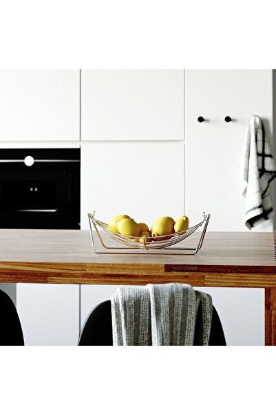 Teknotel Μεταλλικό Καλάθι Φρούτων Βάση Φρούτων Χρώμιο MG307