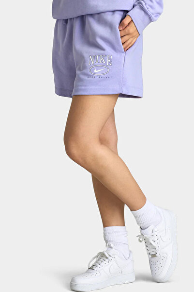 Nike Γυναικείο αθλητικό σορτς Club Fleece FT MR 4 "Gx σε μπλε χρώμα με χαλαρή...