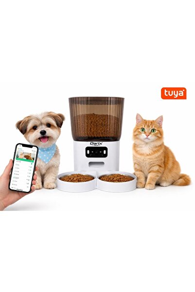 OEM Έξυπνη Ταΐστρα 5L DUO με Κάμερα HD, Εφαρμογή TUYA, Αυτόματη/Απομακρυσμένη...