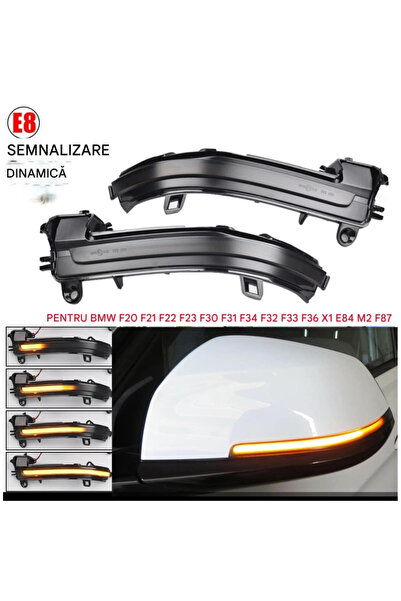 CerCip Semnalizari dinamice oglinda BMW, F20, F21, F22, F23, F30, F31, F34, F32, F33, F36, E84, F87, Canbus