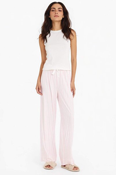 DeFacto Μακρύ ριγέ παντελόνι πιτζάμας κανονικής εφαρμογής F6990AX25AU