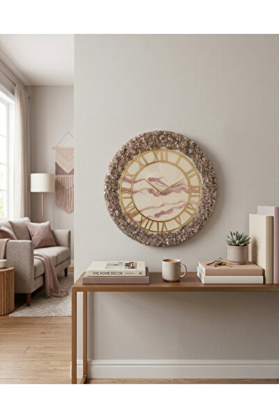 Home Duvar Saati - 35 cm- Epoksi Tasarım Saat-Modern Ve Şık Dekoratif -Epoksi...