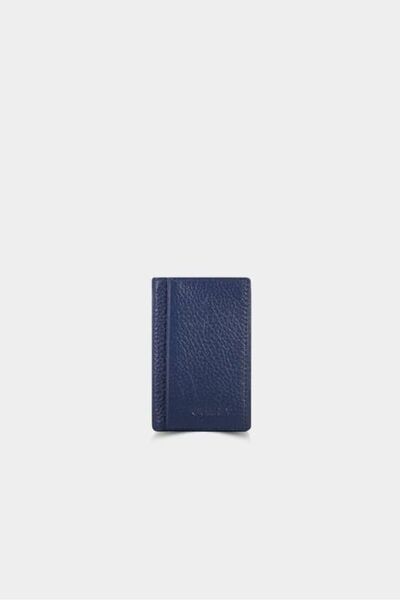 GUARD Navy Blue Genuine Leather Card Holder Men / Women P1169