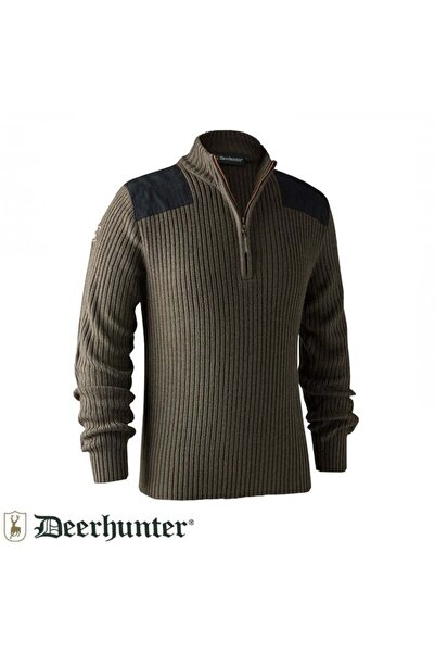 Deerhunter Rogaland Yarım Fermuarlı Kahve Kazak 2XL