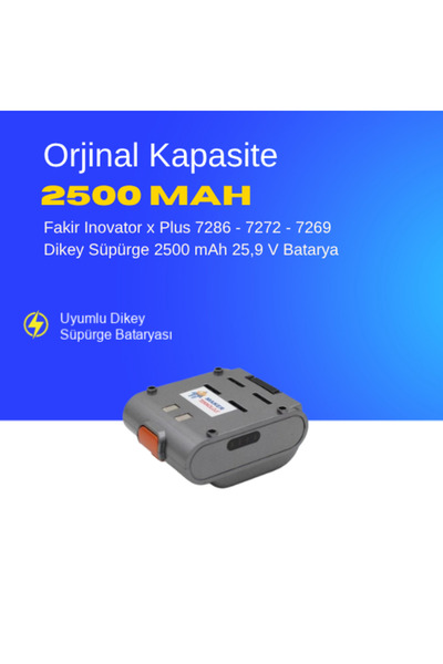 ümit maker Fakir Inovator x Plus 7286 - 7272 - 7269 Dikey Süpürge 2500 mAh 25...