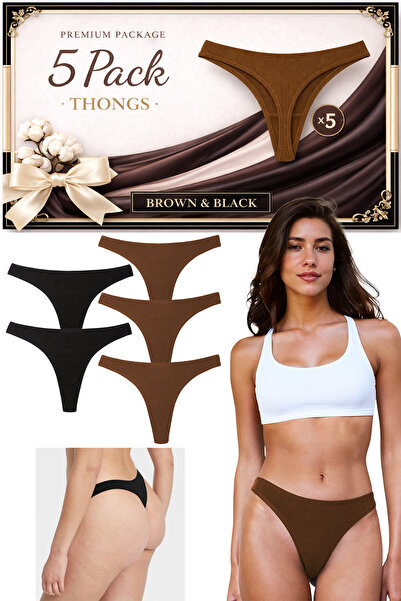 Yohannes Club Γυναικεία, βαμβακερά εσώρουχα με κορδόνια, 5 τεμάχια, πακέτο με...