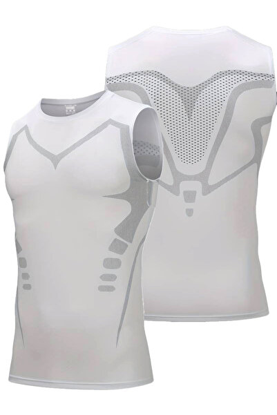 GHASSY CO Ghassy Co. Ανδρική γυμναστική - Αμάνικο αθλητικό μπλουζάκι γρήγορου...